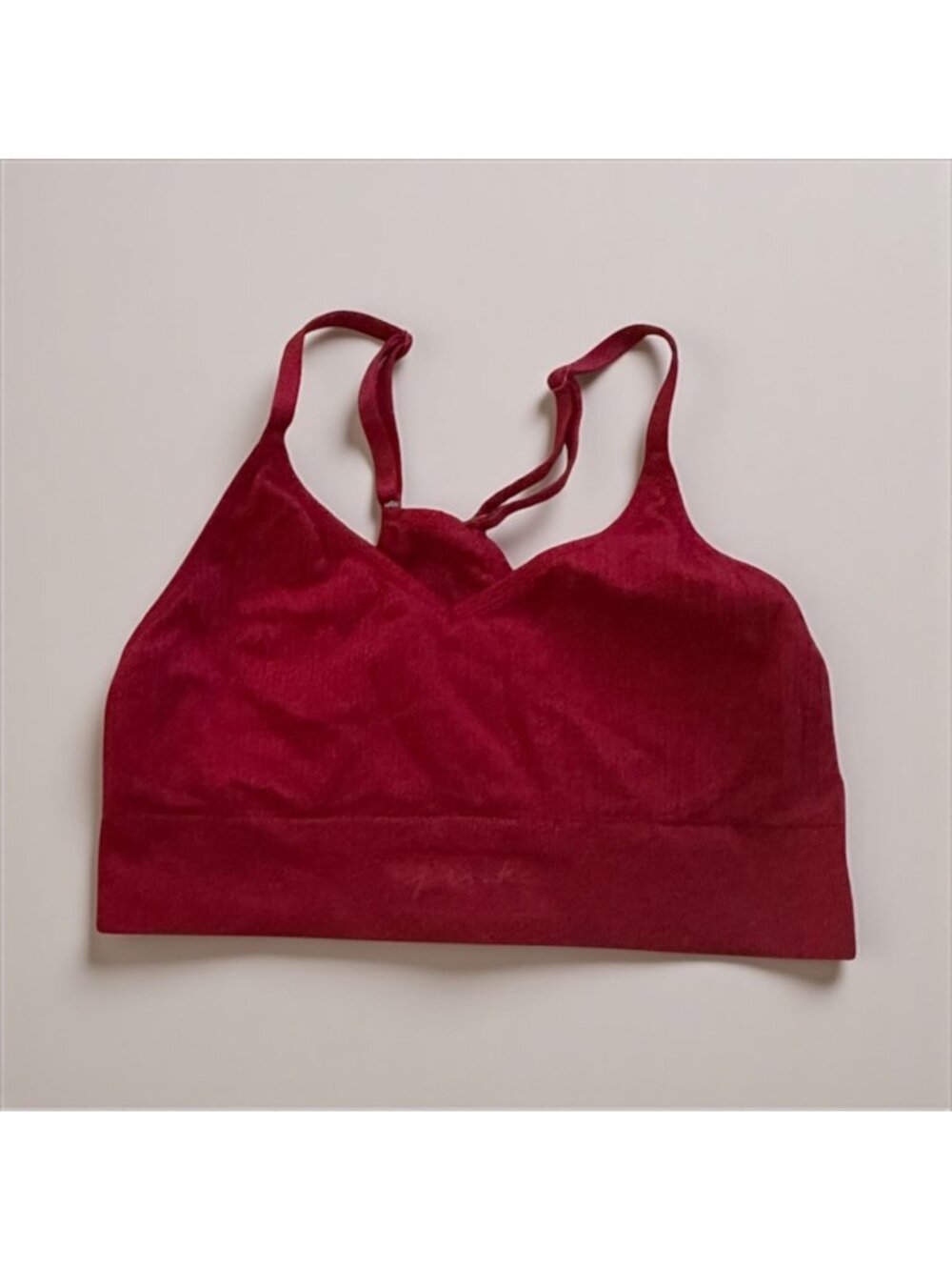 PINK Victorias Secret Active Red Bralette Size Small